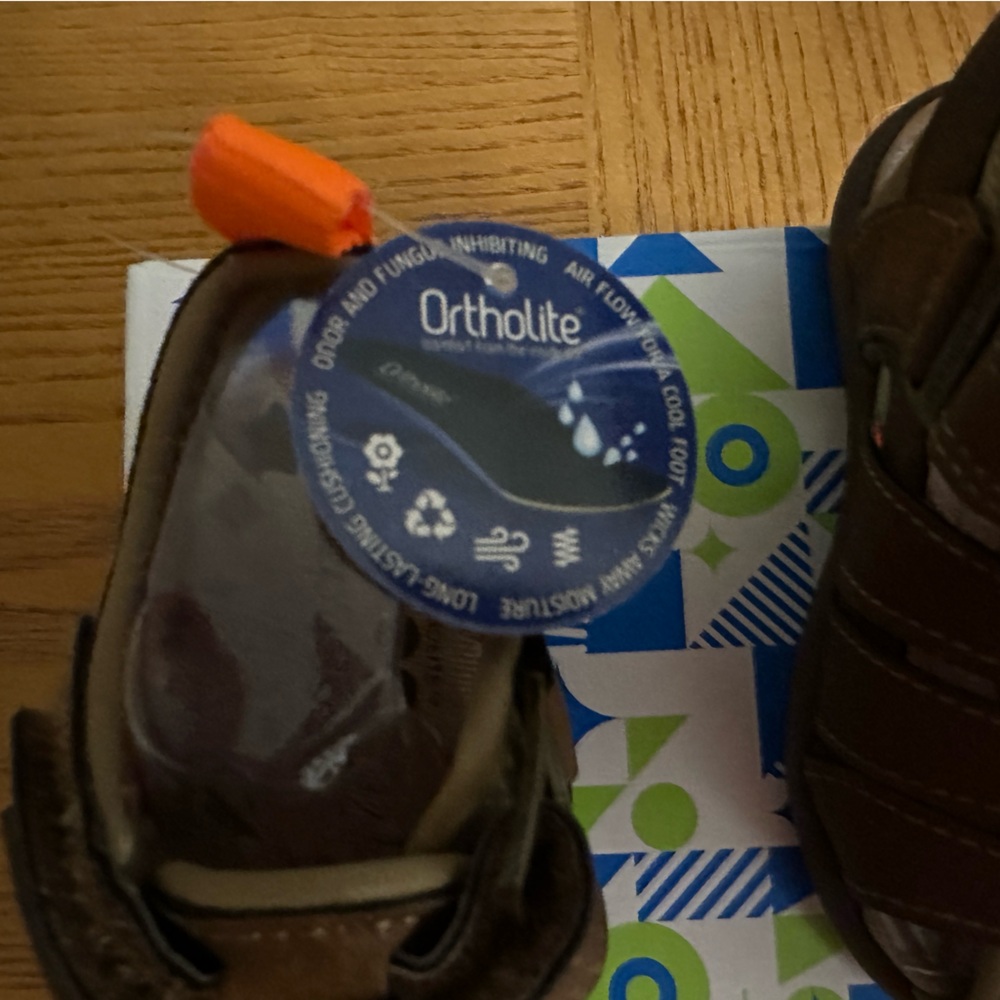 NIB Step and Stride Cromar P Sandals Size 3 Baby/Toddler BROWN - Picture 4 of 6